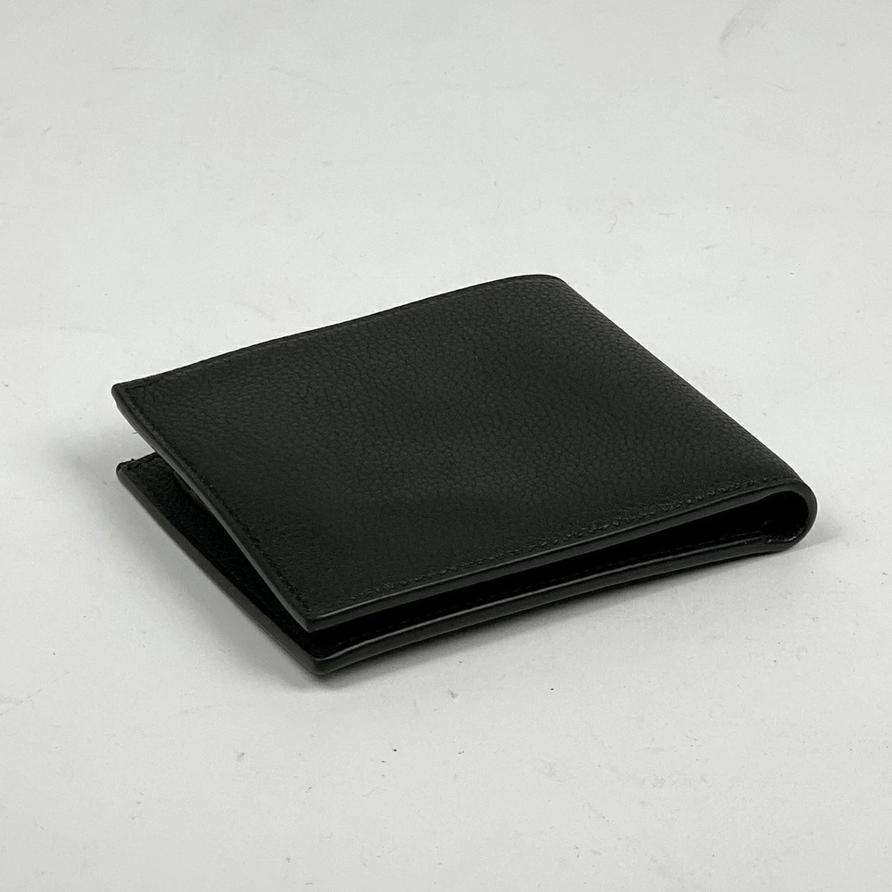 Gucci leather black wallet bi fold Black